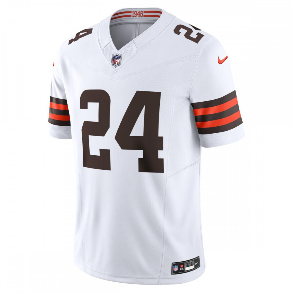 Nick Chubb Cleveland Browns Nike Vapor F.U.S.E. Limited Jersey - White-GridironStore